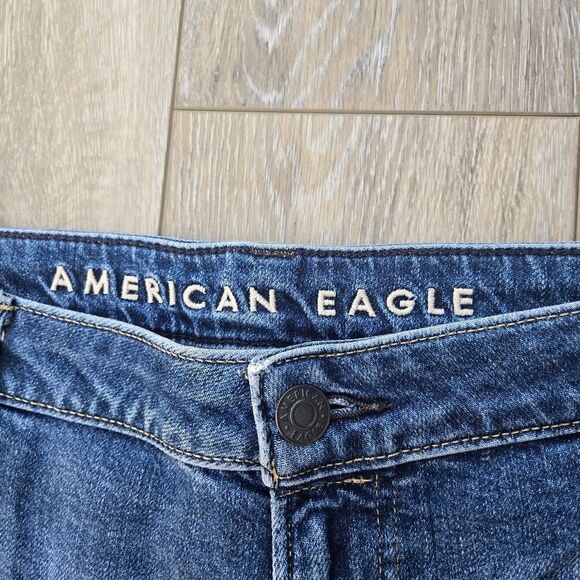 American Eagle Relaxed Straight Men's Denim Jeans Hemmed Short 40 X 25.5" - Picture 6 of 11